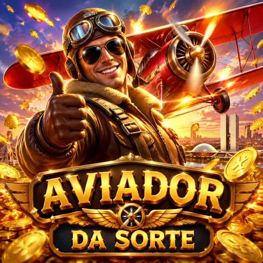 Thumbnail do crash game Aviator com avião vermelho e multiplicador