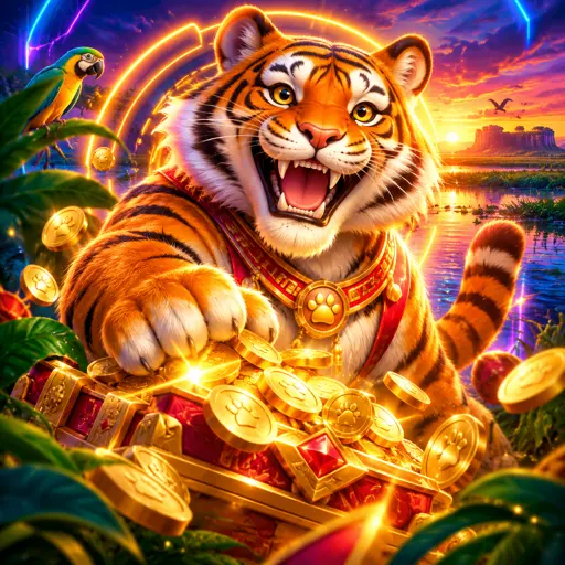 Símbolo de moeda de ouro do Fortune Tiger