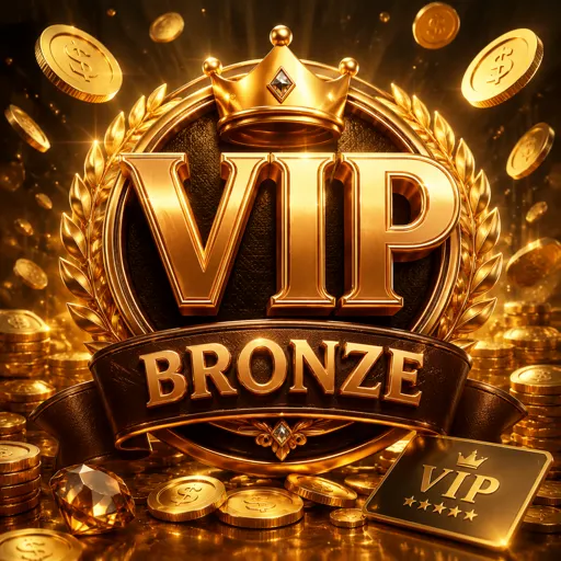 Emblema bronze do programa VIP