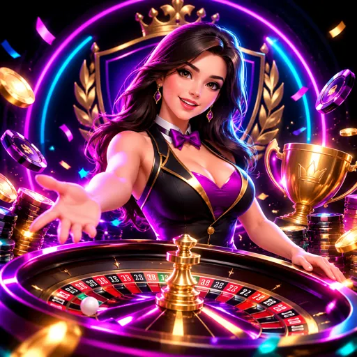 Mesa de roleta ao vivo com dealer girando a roda