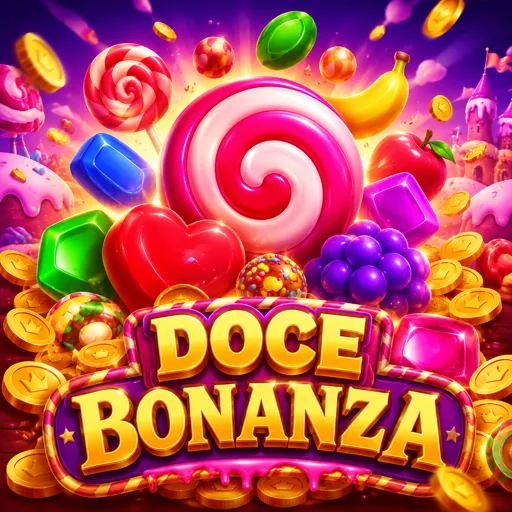 Captura de rodada vencedora do Sweet Bonanza com tumbles consecutivos