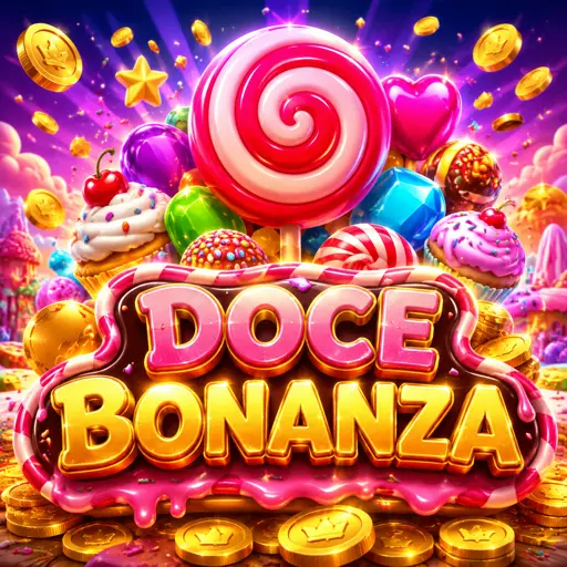 Screenshot de Sweet Bonanza com frutas coloridas e doces no grid 6x5