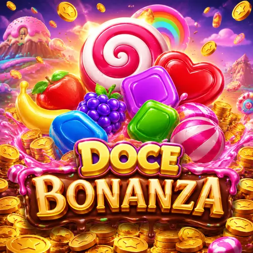 Thumbnail do slot Sweet Bonanza com frutas e doces coloridos